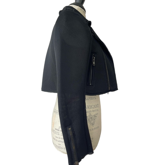 Cropped Mesh Moto jacket UNIF - Picture 10 of 12